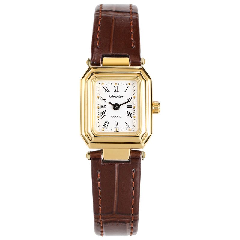 Timena Square Niche für Frauen INS Style Student Einfache elegante kompakte römische Armband Damenuhr_voghion.com