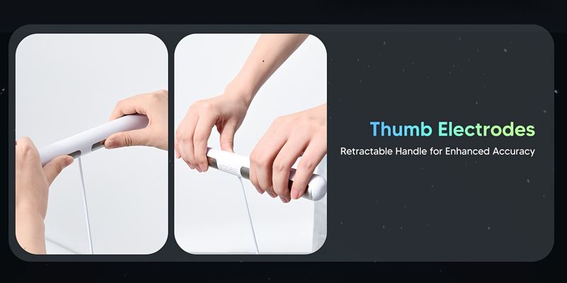 Bilancia intelligente Arboleaf: analizzatore di composizione corporea ad alta precisione a 8 elettrodi con 26 parametri - Traccia BMI, massa muscolare e_voghion.com