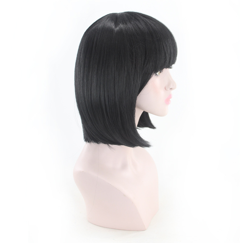 Synthetische Perücke für Frauen mit BOBO Face Wave Head Simulation Short Hair Female_voghion.com