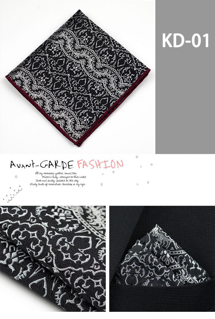 Camicia, piccola sciarpa quadrata, tendenza alla moda, abito, fazzoletto, asciugamano da petto, asciugamano da tasca da uomo_voghion.com