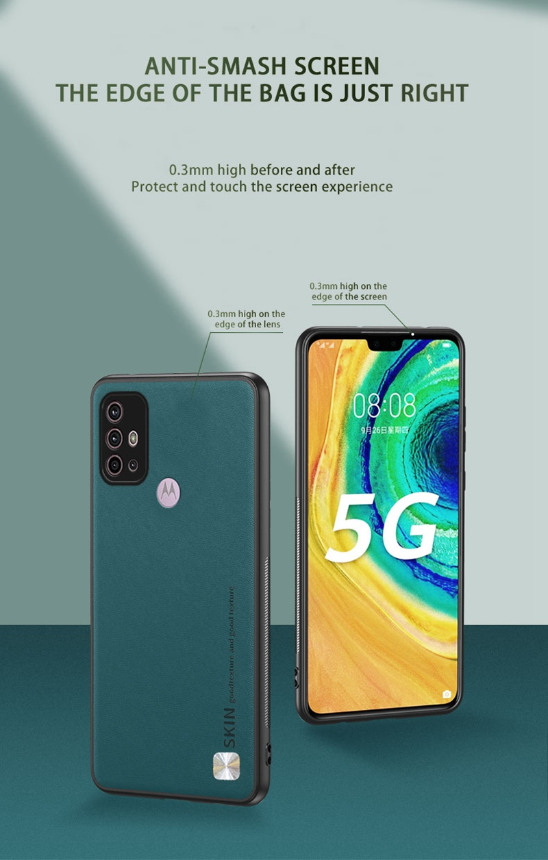 Luxus Leder Telefon Fall Für Motorola Moto G60 G30 G20 G10 G200 E7 Power Rand S30 X30 5G Abdeckung matte Silikon Protectio_voghion.com