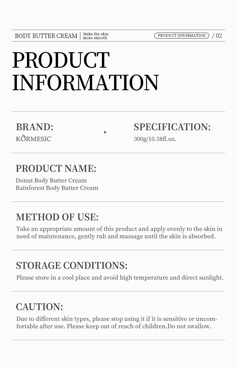 KORMESIC Körperpflege-Buttercreme 300 g_voghion.com