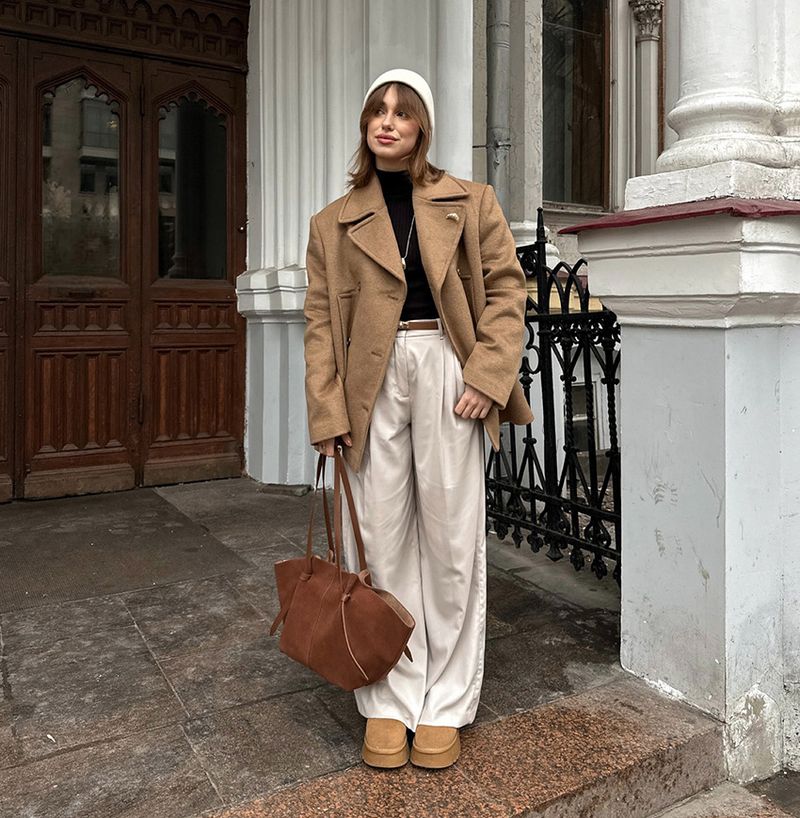 Cappotto autunnale e invernale in stile britannico per donna, cappotto di lana retrò alla moda di media lunghezza con colletto slim fit_voghion.com