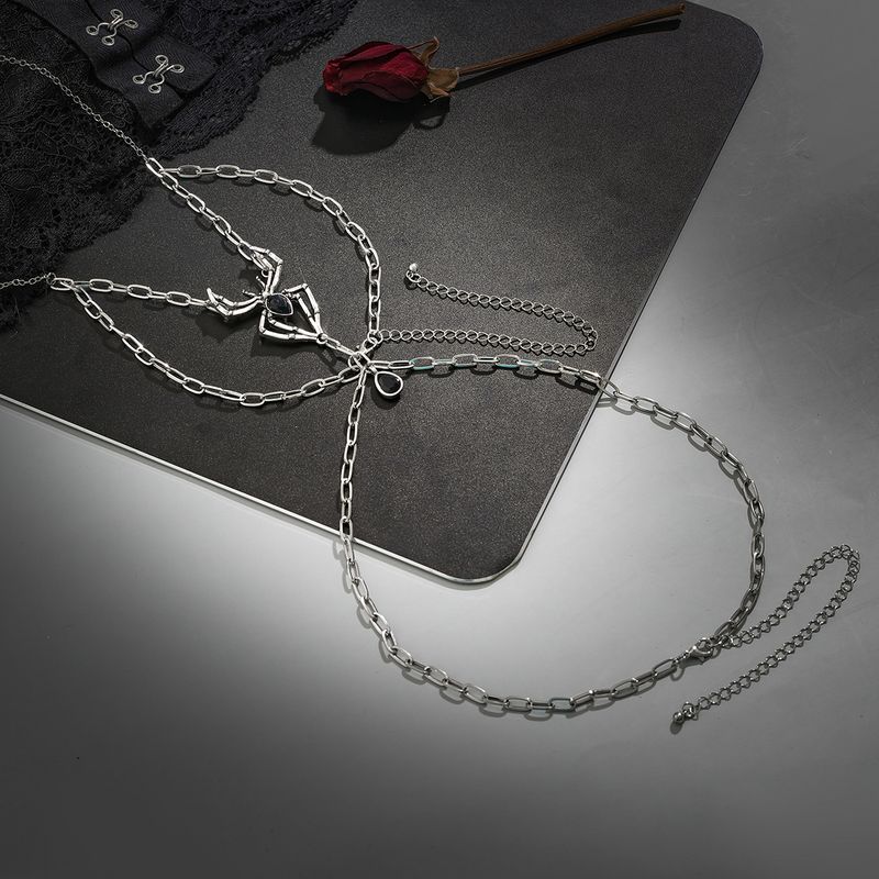 Gioielli transfrontalieri europei e americani, anello a forma di ragno con catena per gambe, dolce e fresco, punk Harajuku sexy JK per la coscia_voghion.com