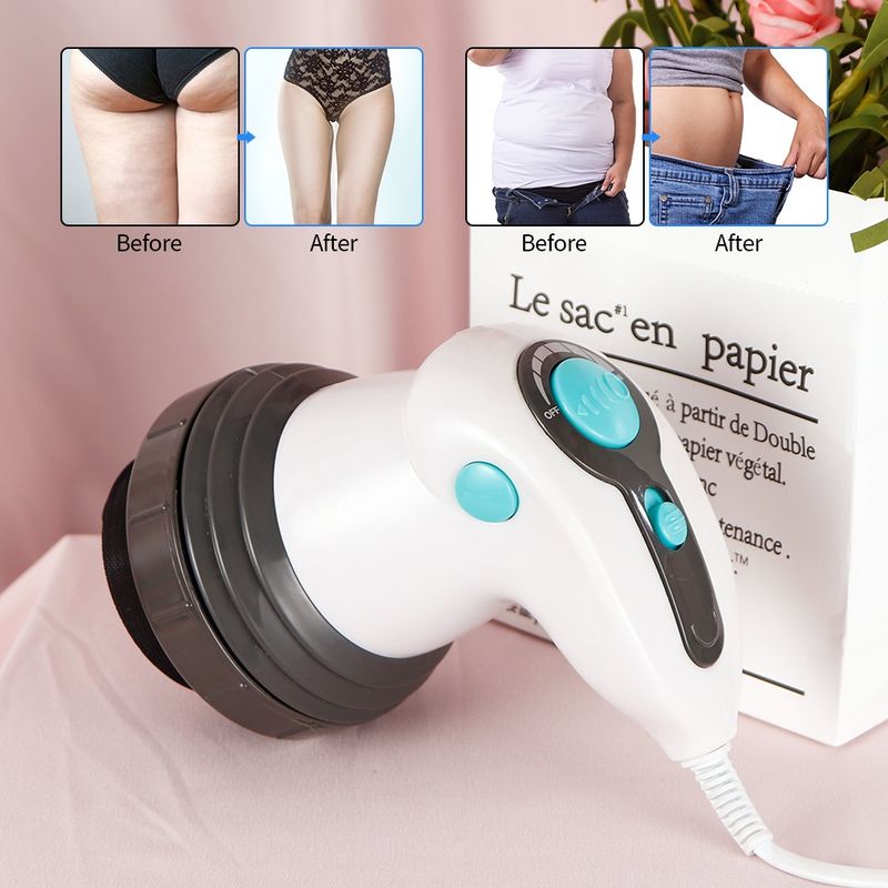 4 in 1 Infrarot elektrische Anti-Cellulite-Massage gerät Pistole Körper abnehmen und entspannen Muskel 3D Roller Gerät Gewichts verlust Fett entfernen_voghion.com