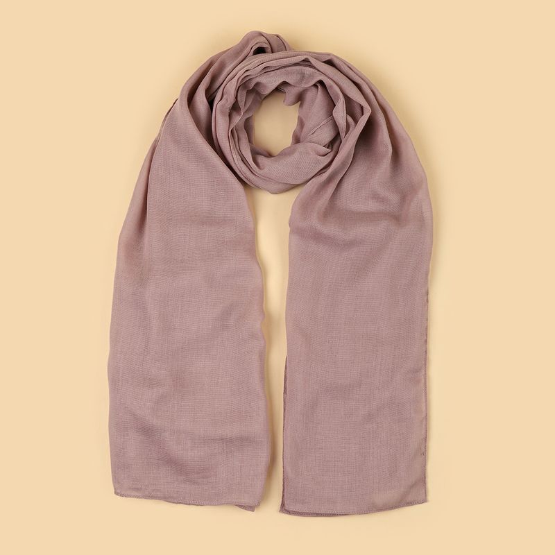 Foulard de style ethnique, nouveau foulard, longue écharpe malaisienne, couverture en gaze, couleur unie._voghion.com