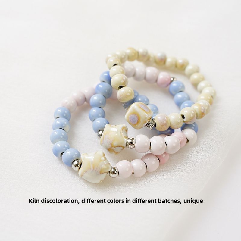 Jingdezhen Ceramic Necklace Ancient Style Necklace New Chinese Style Student Small Fresh Style Girl's Hand-Woven National Style Jewelry_voghion.com