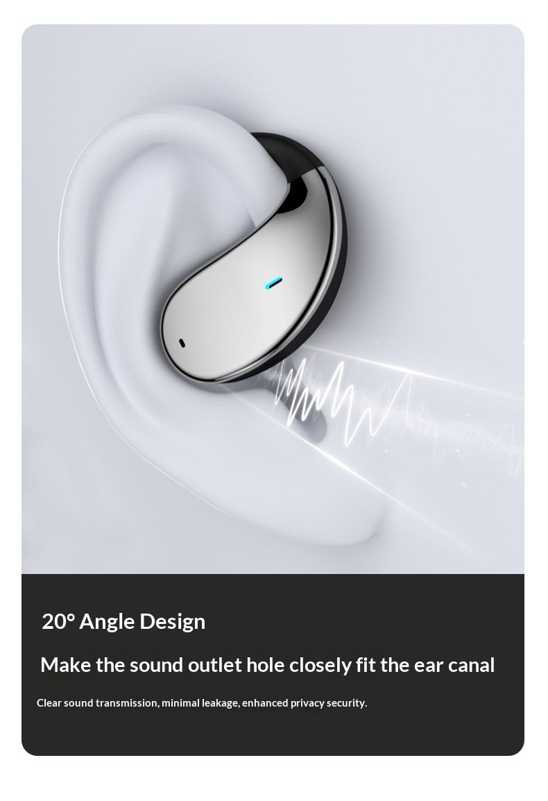 Écouteurs intra-auriculaires NeoGear Bluetooth en promotion 2025 : traduction intelligente par IA, conduction osseuse et crochet d'oreille, pour le sport._voghion.com