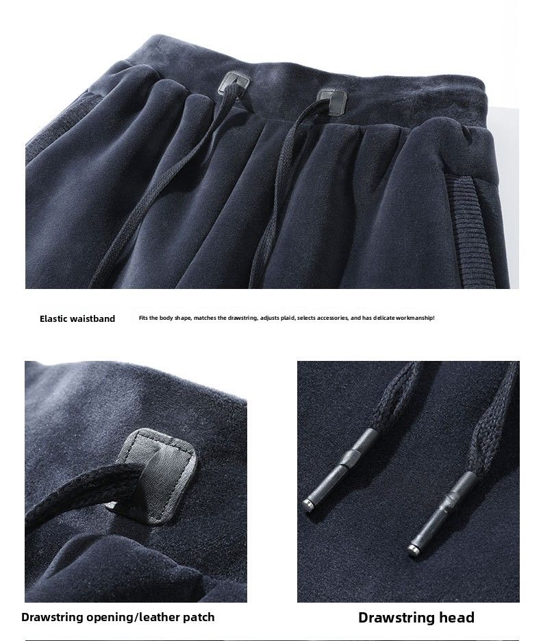 Winteranzug Herren Silberfuchs Fleecepullover Lammfleece Jogginghose_voghion.com