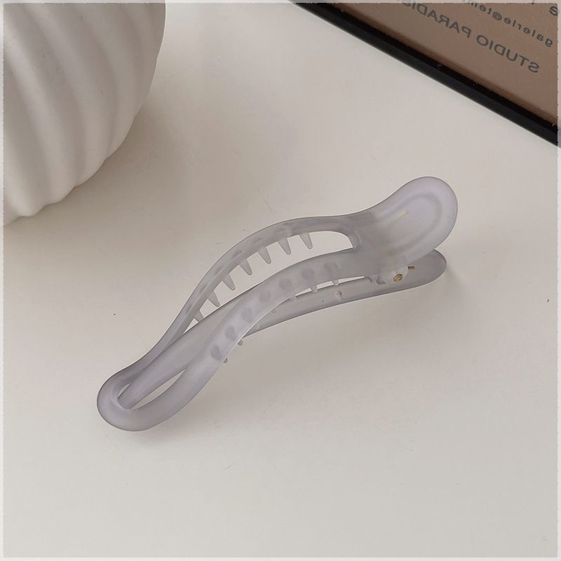 ins Frosted Duckbill Damen-Haargummis für den Hinterkopf, gebrochen, große Haarspangen_voghion.com