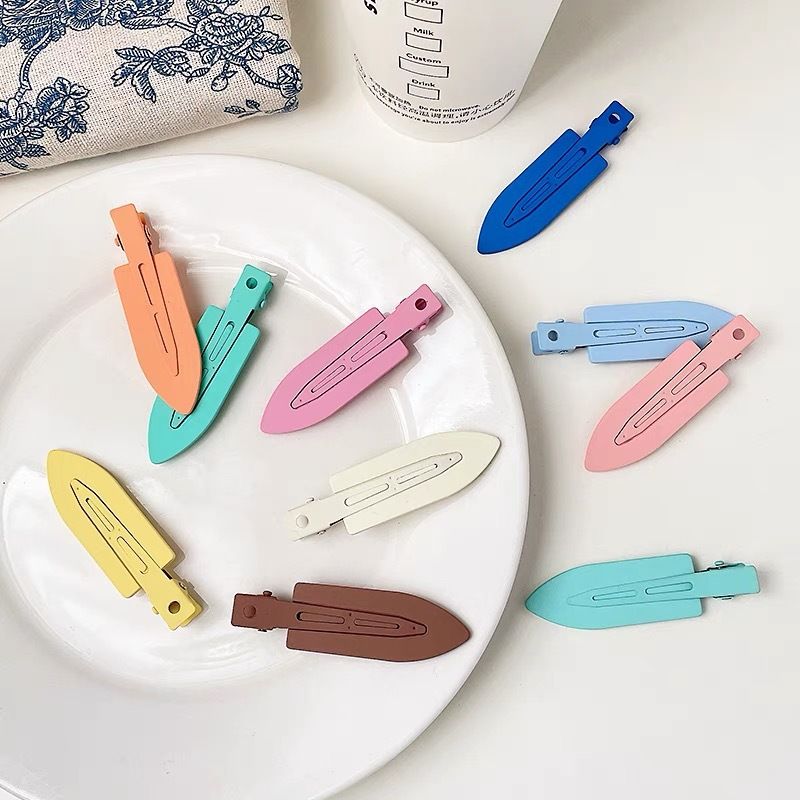 2 komplekti kreemjas meigitüdruku südamekommi värvi õmblusteta juuksetuka klambrid, küljeklambrid_voghion.com