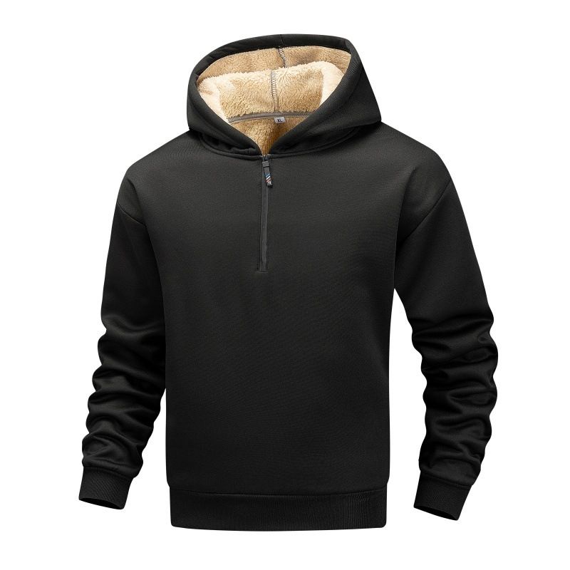 Übergroßer Fleece-Hoodie für Herren – Winter-Sweatshirt mit Sherpa-Futter und Reißverschluss, verdickter Thermopullover für extreme Kälte (XS-3XL)_voghion.com