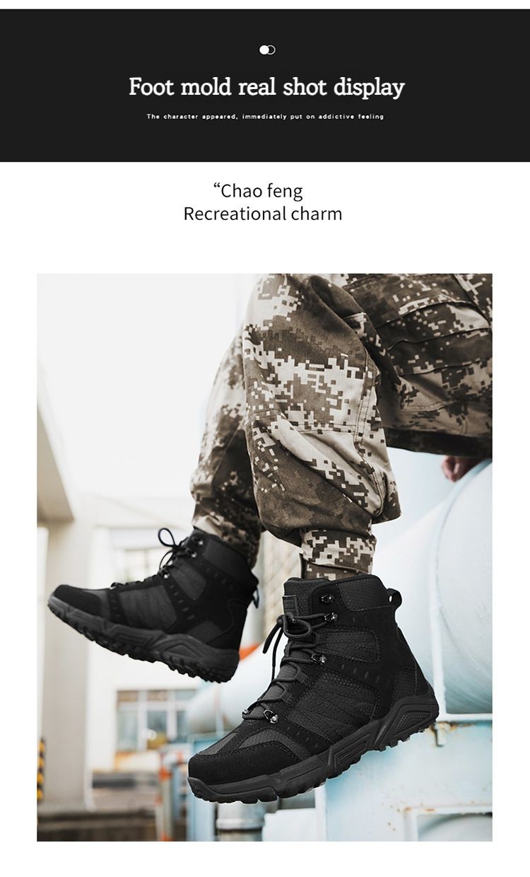 Military Boots For Tactical Boots Men's And Women's Combat Boots Hiking Boots Camping Boots Wear Resistant Outdoor Shoes_voghion.com