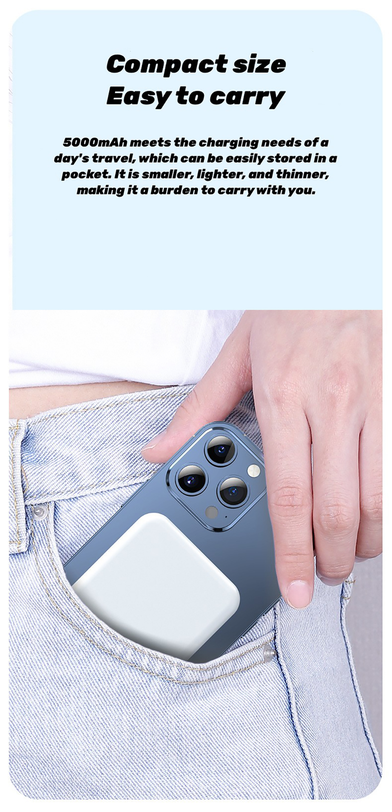 Wireless Powerbank 15W Bateria Portatil Para Celular Fast Charge Power Bank za Iphone 12 13 14 15 Pro Max Mini_voghion.com