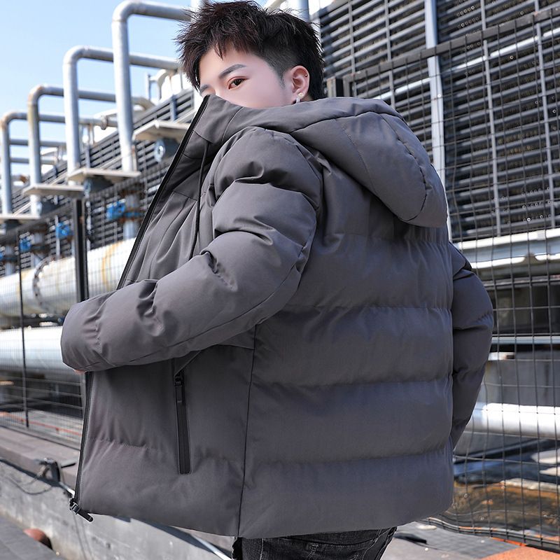 Men's Thickened Trendy Ins Winter Coat 2024 New Style Yurong Cotton Short Puffer Jacket_voghion.com