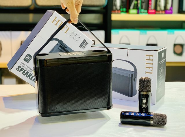 High Power Wireless Portable Microphone Bluetooth Speaker Sound Family Party Karaoke Subwoofer Boombox caixa de som Ys-219_voghion.com