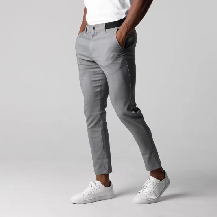 Hierscht Nei Männer Casual Hosen Waasserdicht Hosen Japanesch Business Villsäiteg Elastizitéit Taille Héichqualitéit Laang Hosen Fir Männer_voghion.com