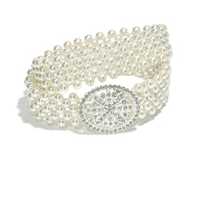 Taobao New Women's Belt Sweet Luxury Dress Decoration Elastic Pearl Wide Waist Chain_voghion.com