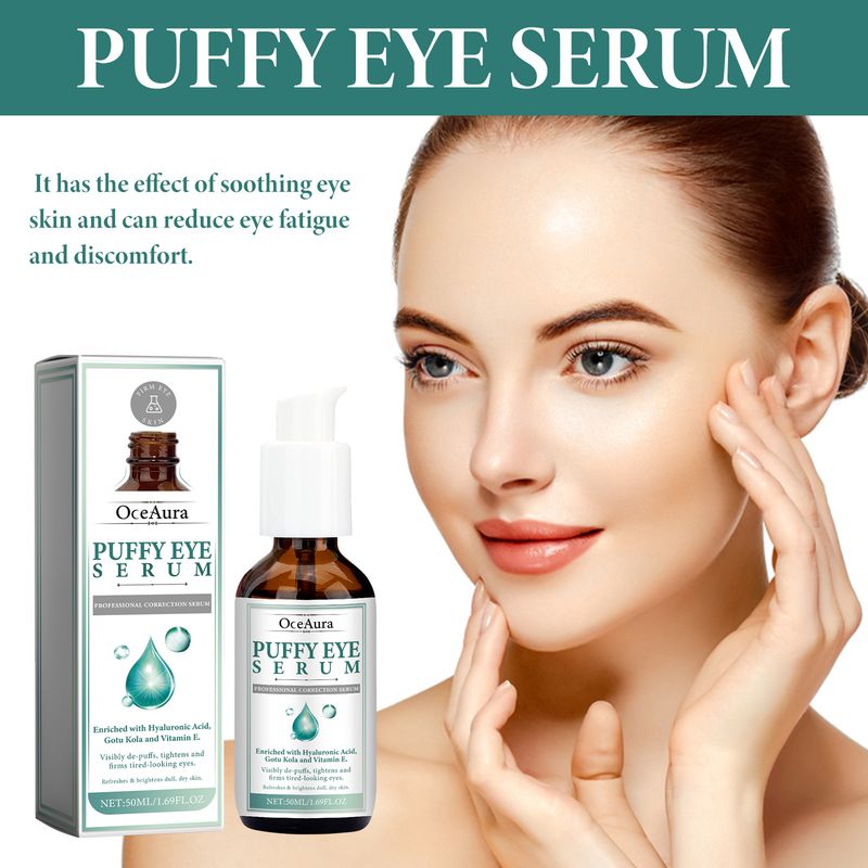 OceAura Puffy Eye Serum, Repair Essence Refreshing Hydrating Firming Brightens The Nicotinamide_voghion.com