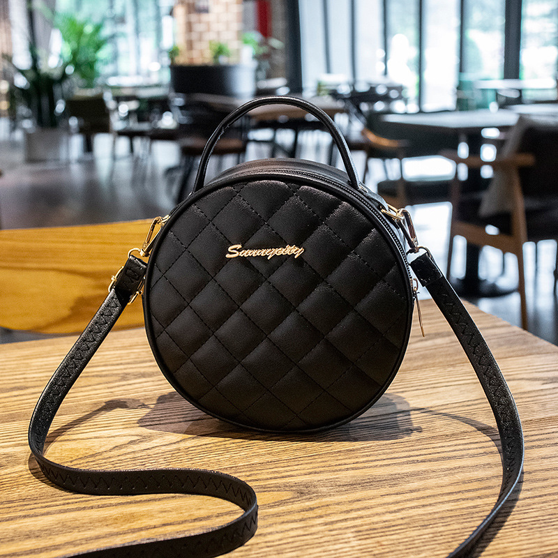 Embroidered Shoulder 2021 Ladies Handbags Korean Style Women's Fashion Trendy Small Round Bag_voghion.com