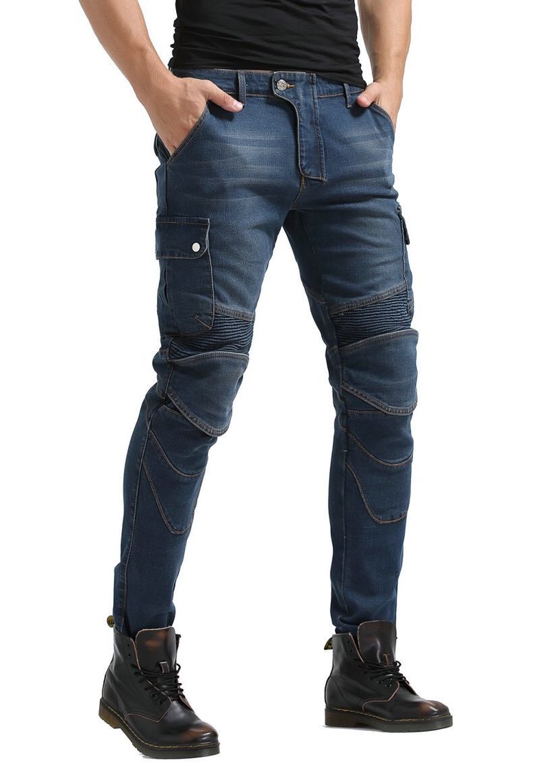 Motorradjeans für Herren und Damen – Kevlar-verstärkter Stretch-Denim, Ganzjahresschutz für Biker_voghion.com