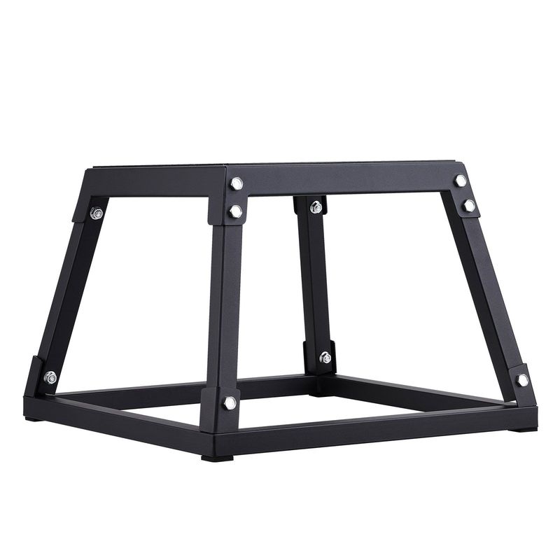 VEVOR Plyometric Jump Box, 12 Inch Plyo Box, Steel Plyometric Platform And Jumping Agility Box, Anti-Slip Fitness Exercise Step Up Box For Home Gym Training, Conditioning Strength Training, Black_voghion.com