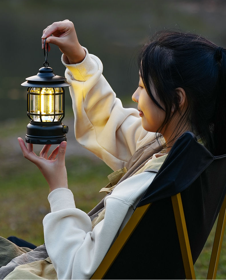 Primitive Lighting Horse Długa żywotność baterii Latarnia Camping Atmosfera Zewnętrzna Lampa Namiotowa_voghion.com