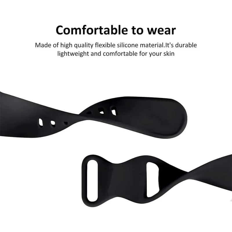 Silicone Band For IWatch 45mm 41mm 44mm 40mm Screen Protector Case And Sport Strap IWatch Series 9 8 7 6 5 4 SE Bracelet_voghion.com