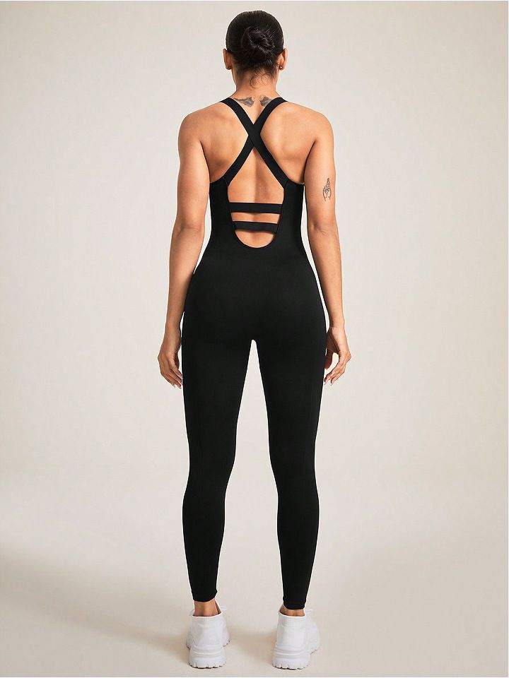 Dameklær Ny hurtigtørkende sømløs yoga-bodyshaper ett stykke sexy ermeløs ett stykke sports- og fitnessyogadress for kvinner_voghion.com