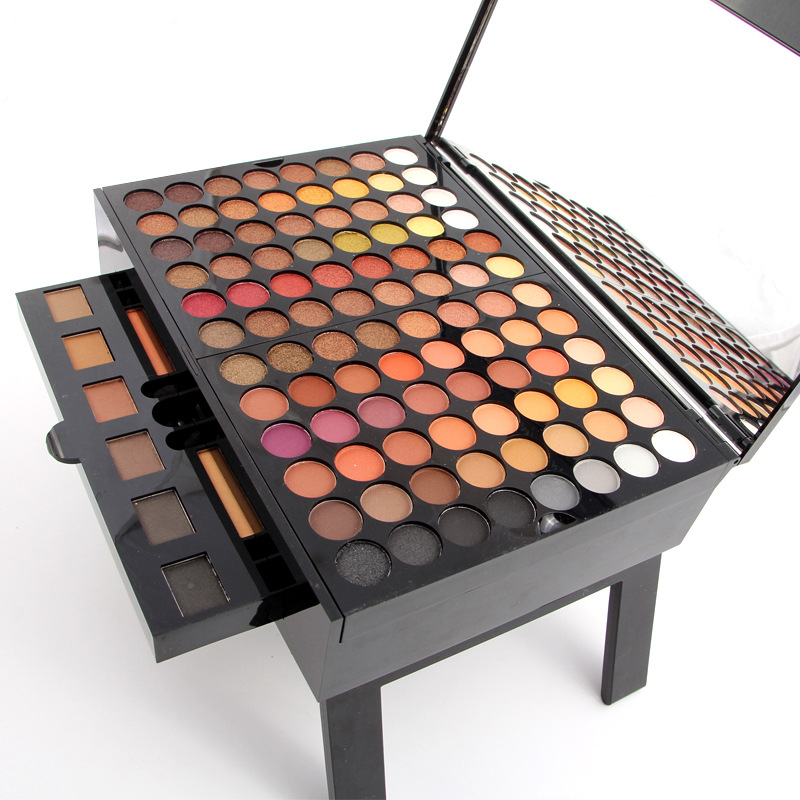MISS ROSE 180 Color Piano Box Eye Shadow Blush Contour Set Makeup Palette Kosmetisk boks_voghion.com