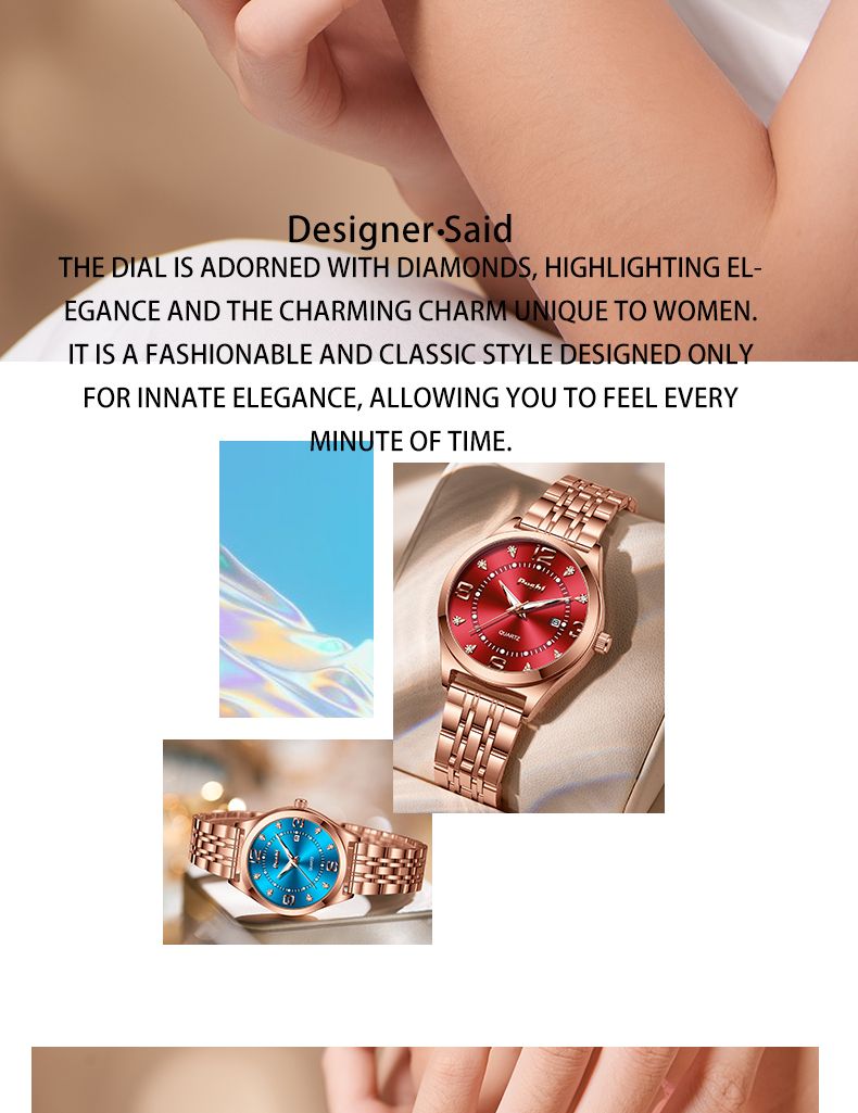Luxury Business Quartz Watch For Women Elegant Women's Watches Simple Style With Date Display_voghion.com