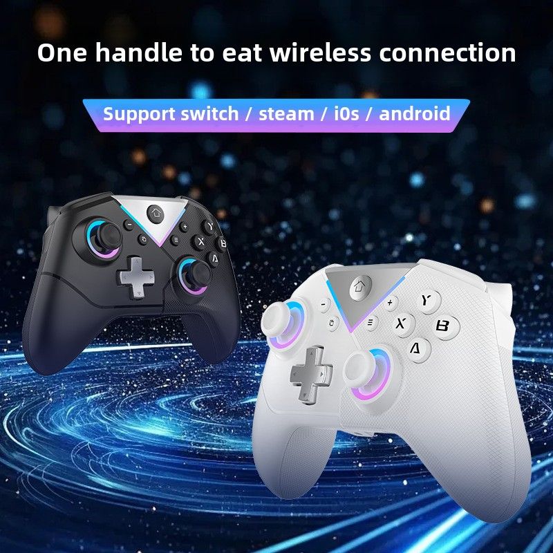 Gamepad Bluetooth multipiattaforma: controllo preciso, presa comoda, lunga durata della batteria, supporto Switch/Steam/iOS/Android_voghion.com