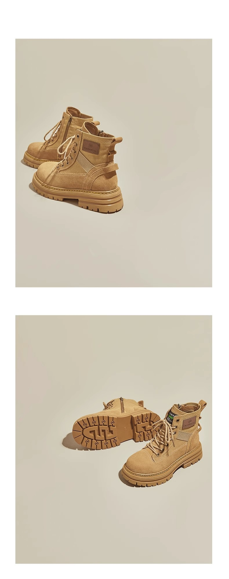Bottes Martin en cuir nubuck pour femmes 2025 nouvelles bottes de travail rétro de style chaud d'automne bottes courtes semelles épaisses imbattables bottes en rhubarbe_voghion.com
