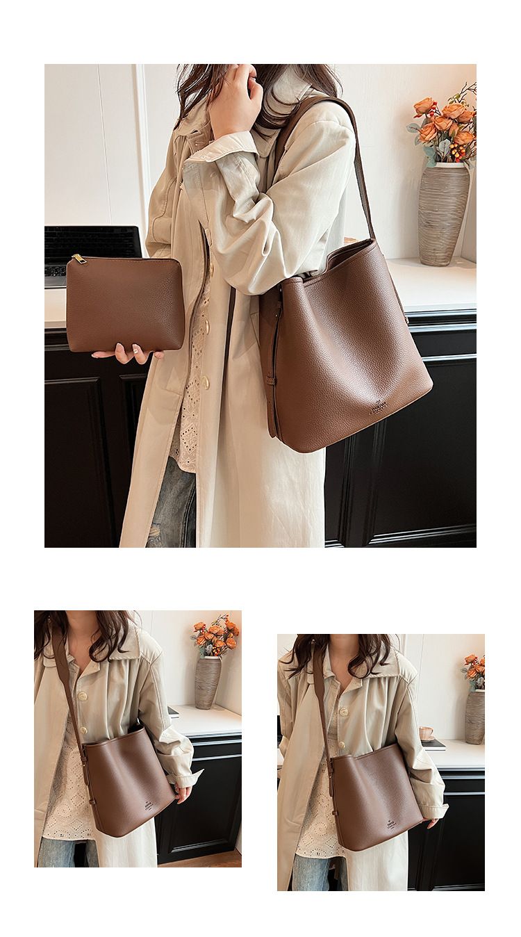 Borsa tote alla moda 2024 autunno nuova alla moda grande capacità monospalla madre lavoro pendolare sottobraccio_voghion.com