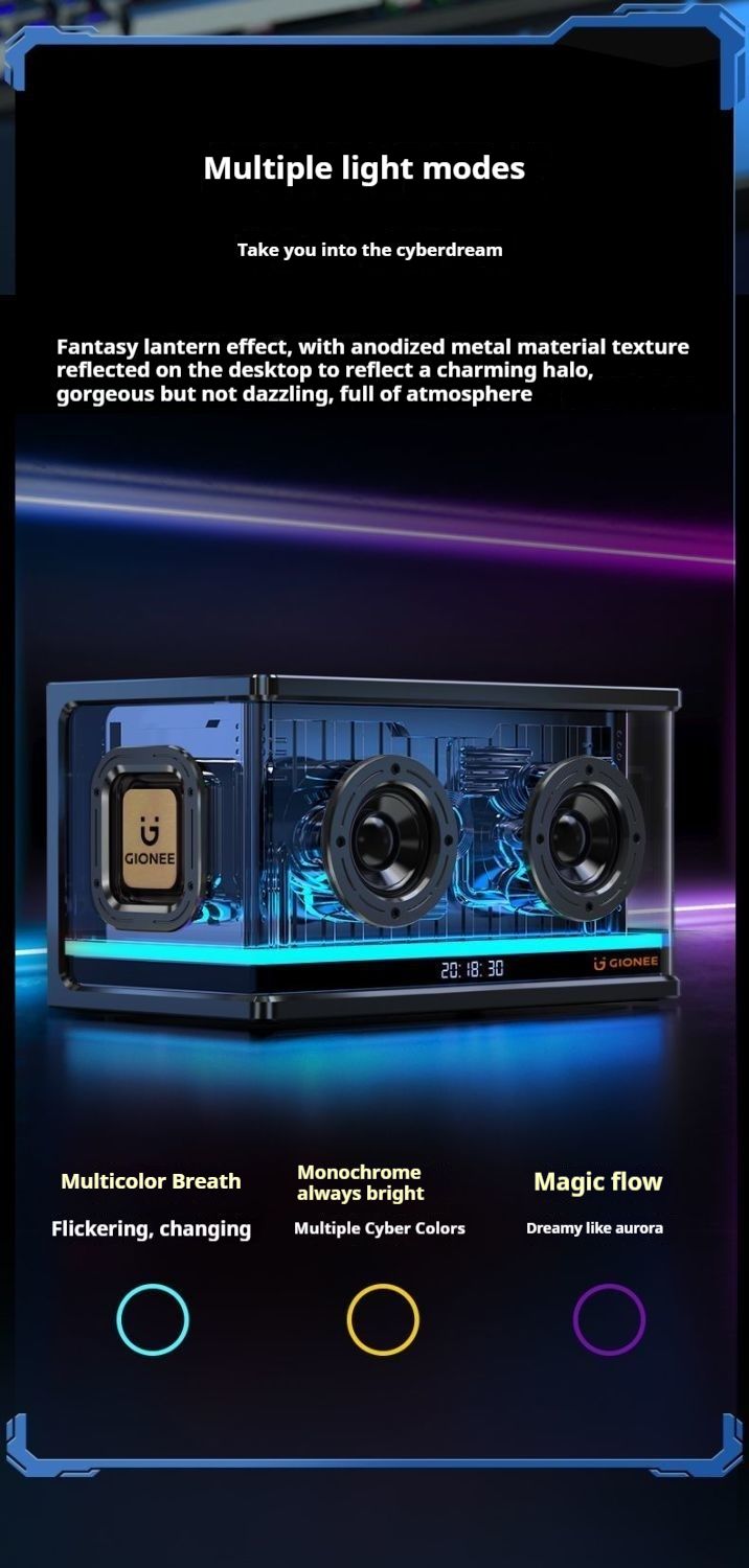 Altavoz Bluetooth de voz con alta frecuencia, larga duración, subwoofer de alta potencia, audio de escritorio para exteriores_voghion.com