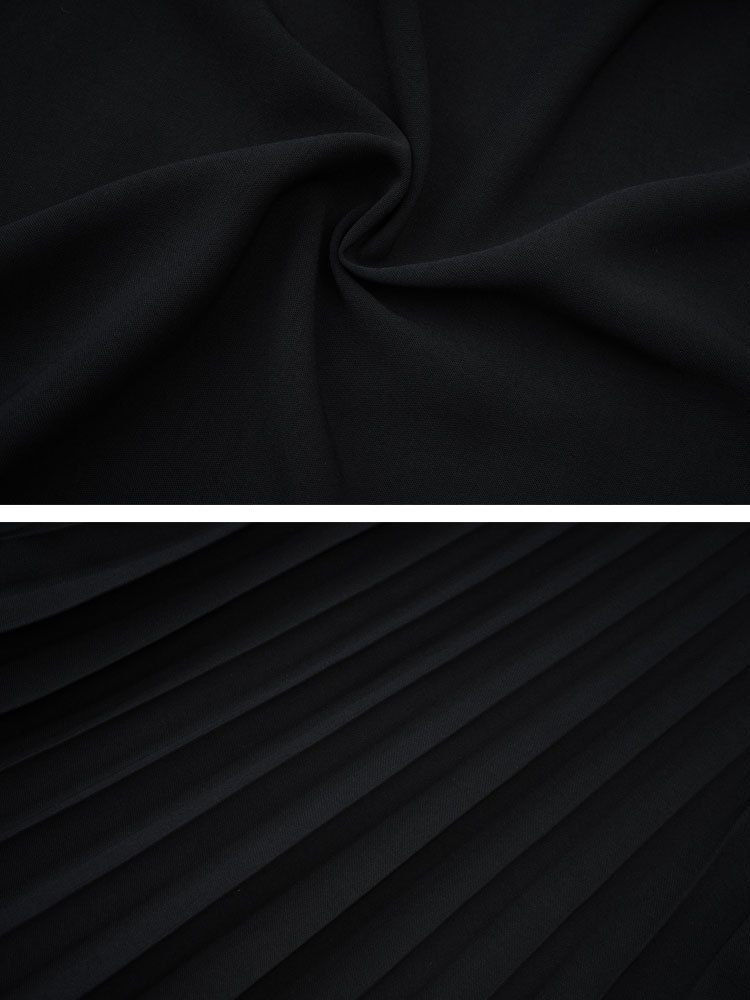 Women's Clothing Elegant Open Cardigan Long Dress Color Block Muslim Fashion Robe Fabric Long Sleeve_voghion.com