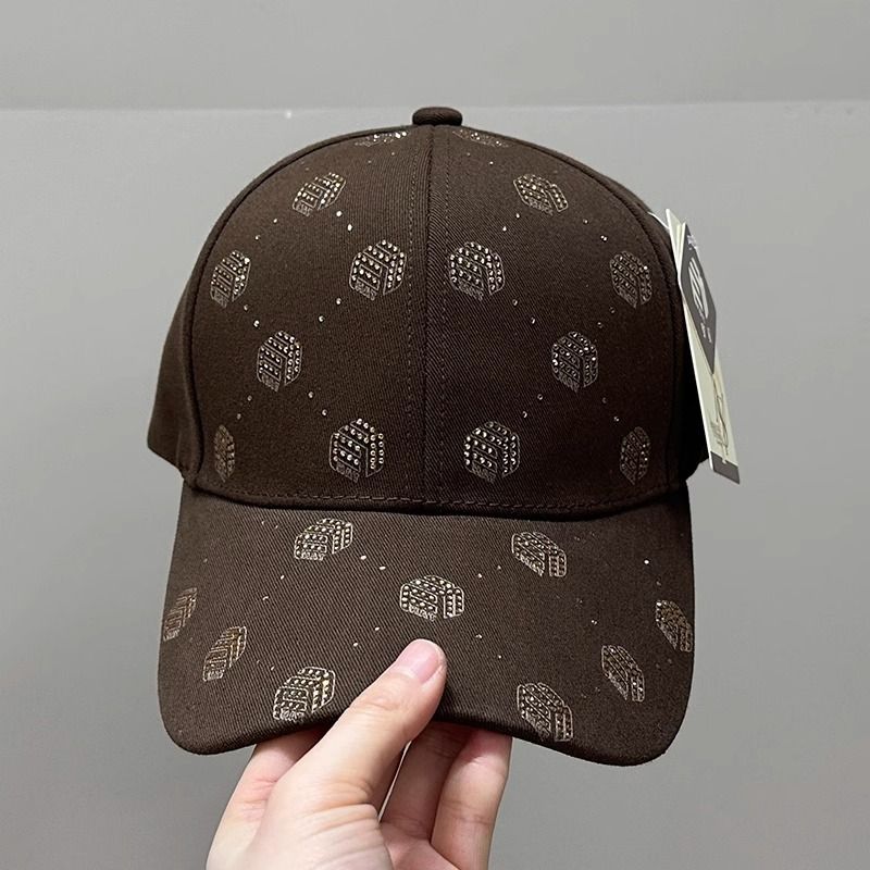 Koreanische Version Entenschnabelhut für Frauen 2024, neuer trendiger Marken-Strasshut, stilvoll und hochwertig, Sonnenschutz, Herren_voghion.com