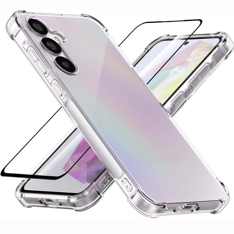 for Samsung Galaxy M10 M20 M30s M30 M01 M11 M13 M14 M23 M31 M31s M32 M51 M52 M53 M54 M55 M33 M34 M62 F15 F62 F52 J2 J4 Core Tempered Glass Airbag Case_voghion.com