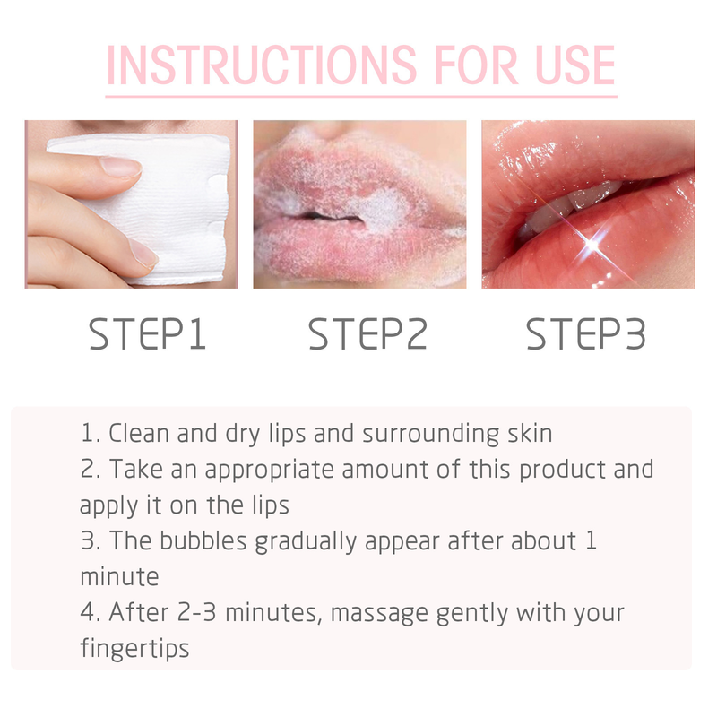 EELHOE bubble lip balm, lighten lip lines, prevent lip chapped lips, exfoliate dead skin, moisturize pouty lips, lip balm_voghion.com