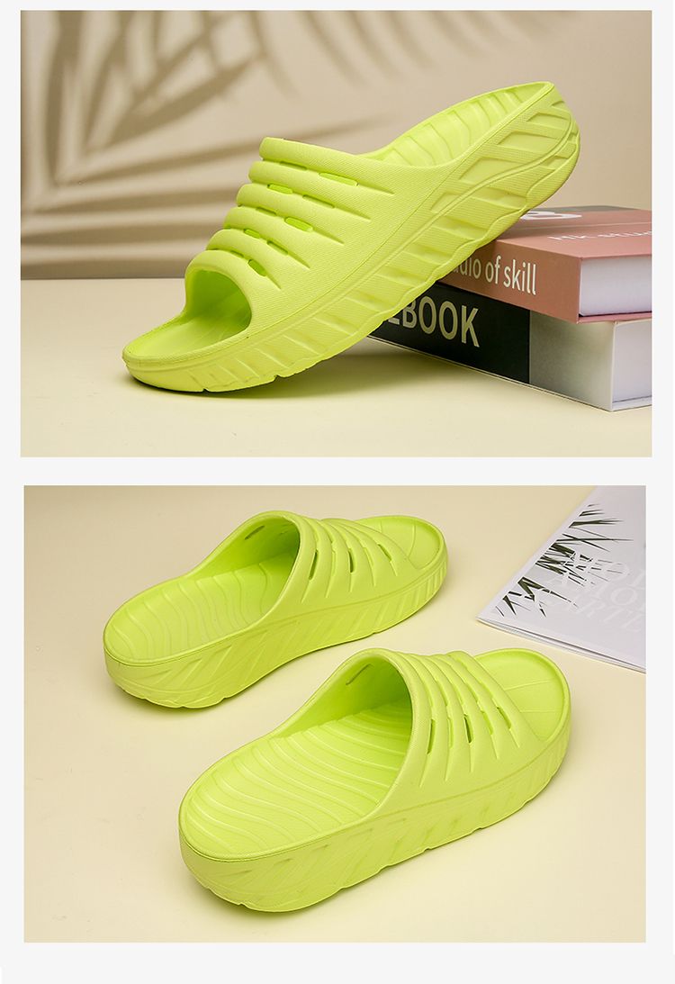 2023 Waterproonti-Skid Shock Absorption Pure Color Couple Slippers_voghion.com