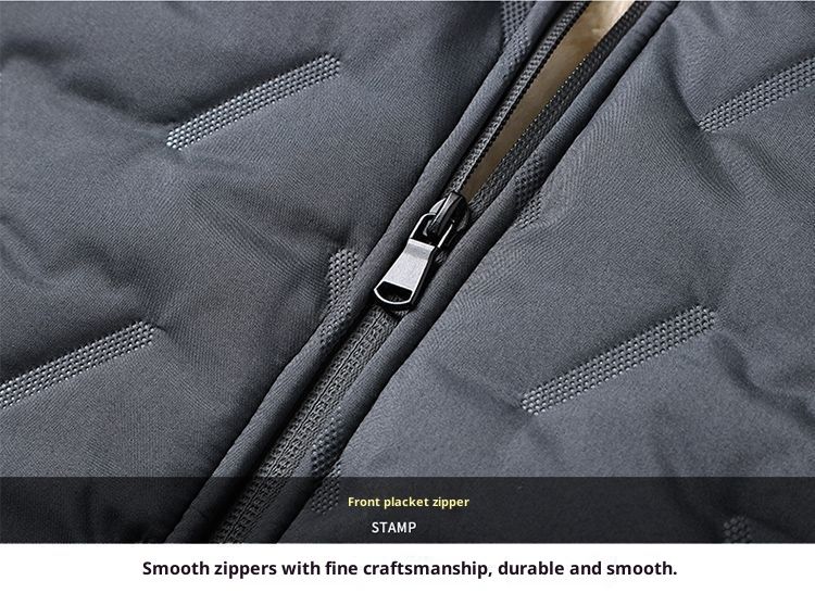 QFV507045555501<2 Fleece-Lined Thickened Men, Autumn Winter Lamb Wool Coat, Warm Plus Size Versatile Short Cotton Jacket For Middle-Aged_voghion.com