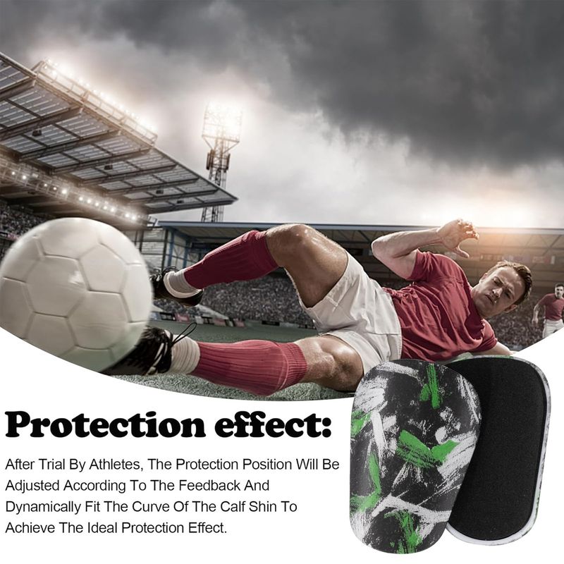 Schienbeinschoner Fußball-Einsatz Dreidimensionaler, kollisionssicherer, verdickter Fußball-Schienbeinschoner Verschleißfester Waden-Knieschoner für Schüler_voghion.com
