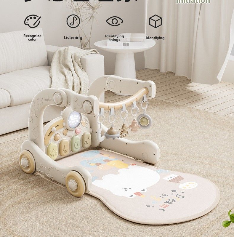 Qiao Le Bear Baby Pedal Piano Fitness Rack Walker 3 luni 6 Puzzle Educație timpurie Nou-născut Toddler Baby Toys_voghion.com