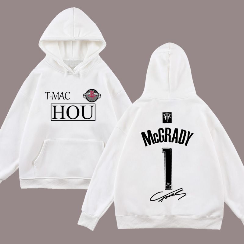 Felpa con cappuccio a maniche lunghe stampata HOU Mcgrady da basket 370G per abbigliamento casual alla moda per uomo e donna autunno/inverno_voghion.com
