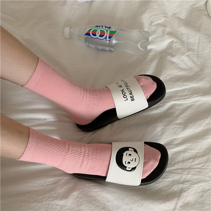 Thin Strip Ins Hong Kong Style Trendy Flats Slippers_voghion.com