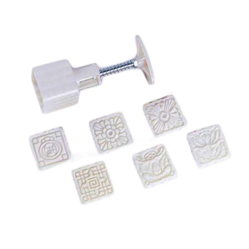 Stampo per torta a forma di fiore quadrato in plastica da 50 g, stampo per torta_voghion.com