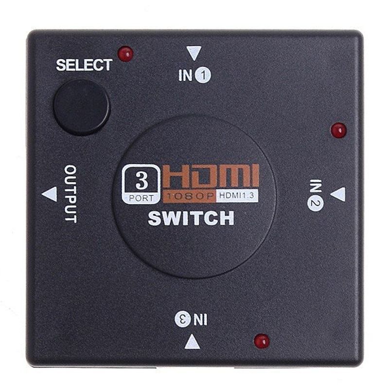 Mini commutatore HDMI Full HD 1080P a 3 porte, commutatore, splitter, selettore, amplificatore per DVD, PS3, Xbox 360_voghion.com