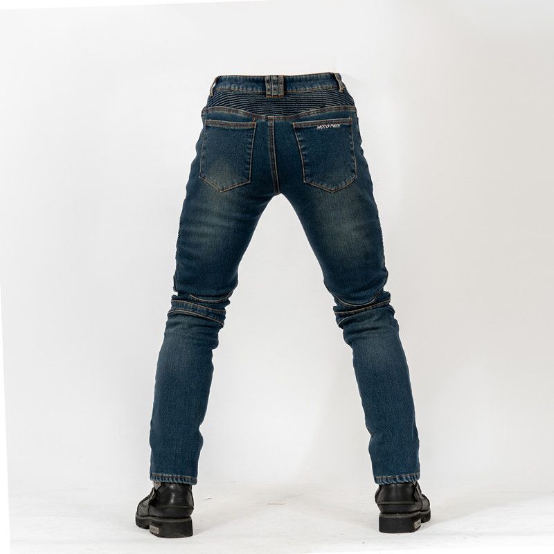 Pantalones de motociclismo para hombre y mujer: vaqueros de invierno con forro térmico, reforzados con Kevlar y antirayaduras, ideales para carreras y viajes de larga distancia._voghion.com