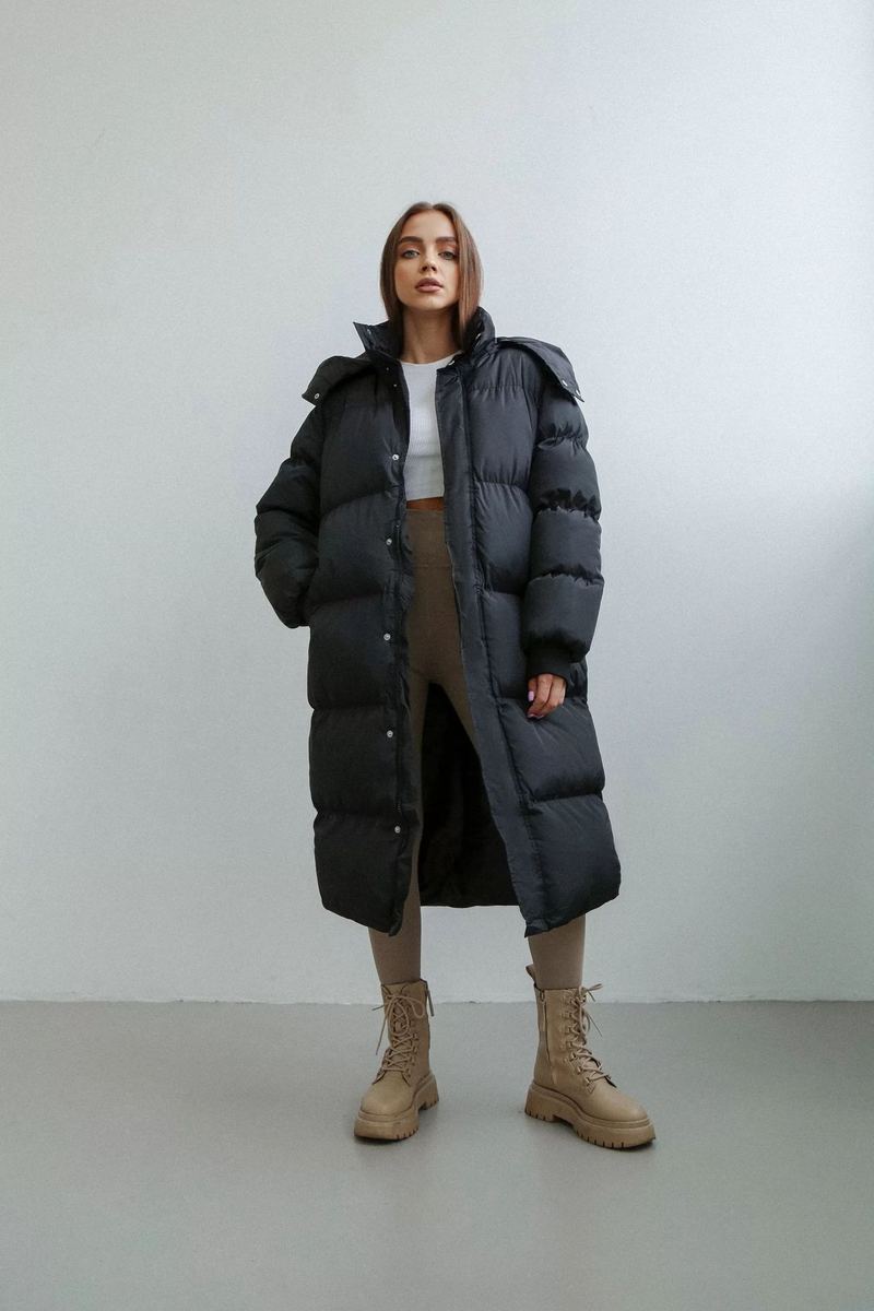Gilet chaud à capuche et manches longues pour femmes, mode décontractée, ample, fermeture éclair, vêtements rembourrés de coton_voghion.com