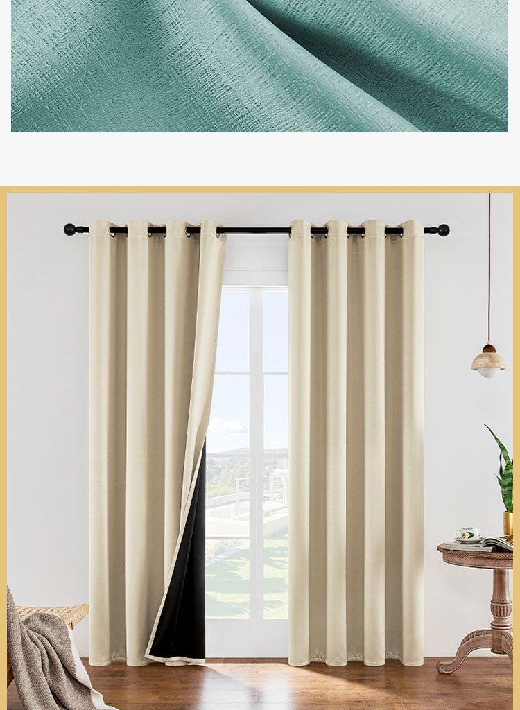 Cortinas de Praga con efecto opacas perforadas para dormitorio y sala de estar_voghion.com